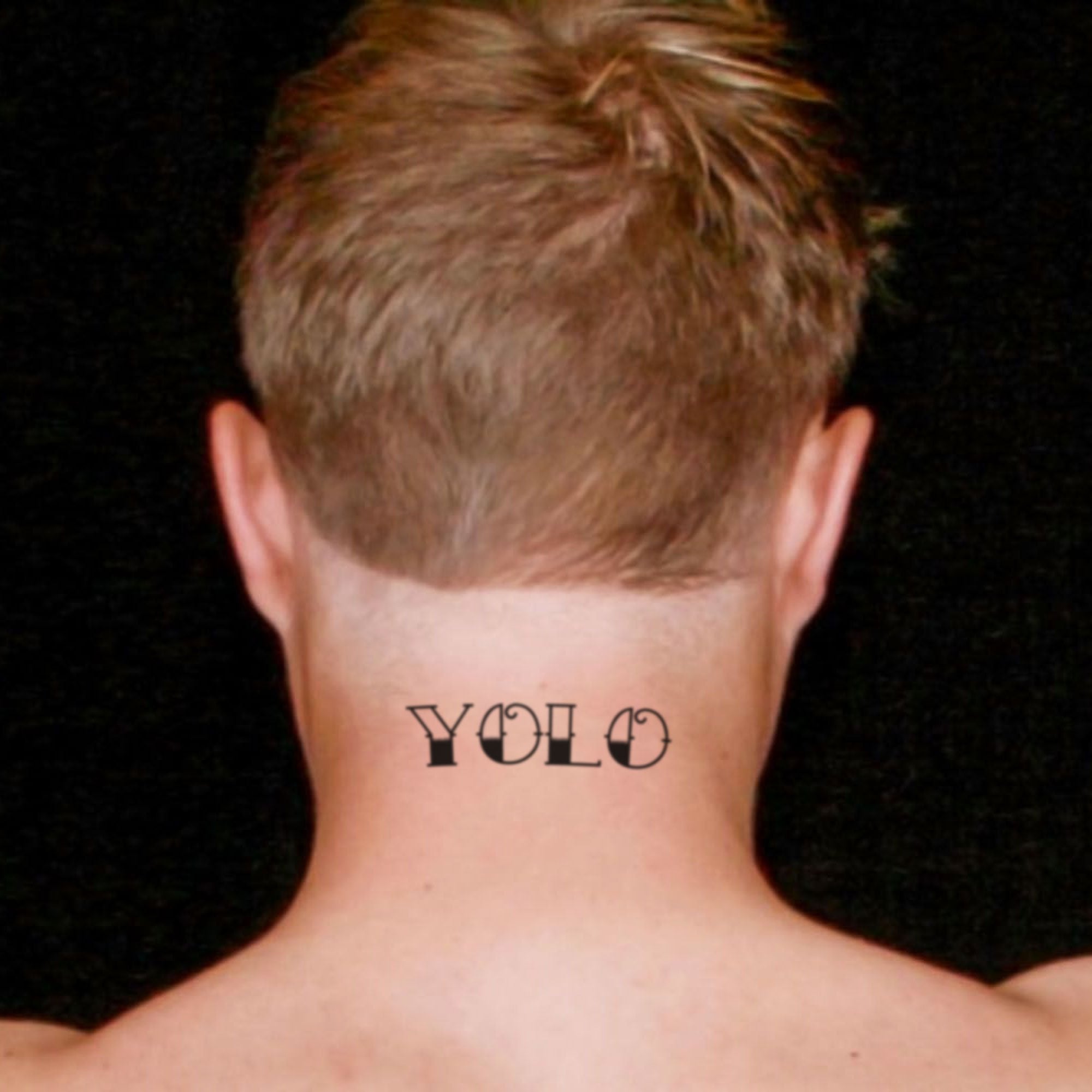 YOLO - You Only Live Once Acronym Temporary Tattoo Sticker - OhMyTat